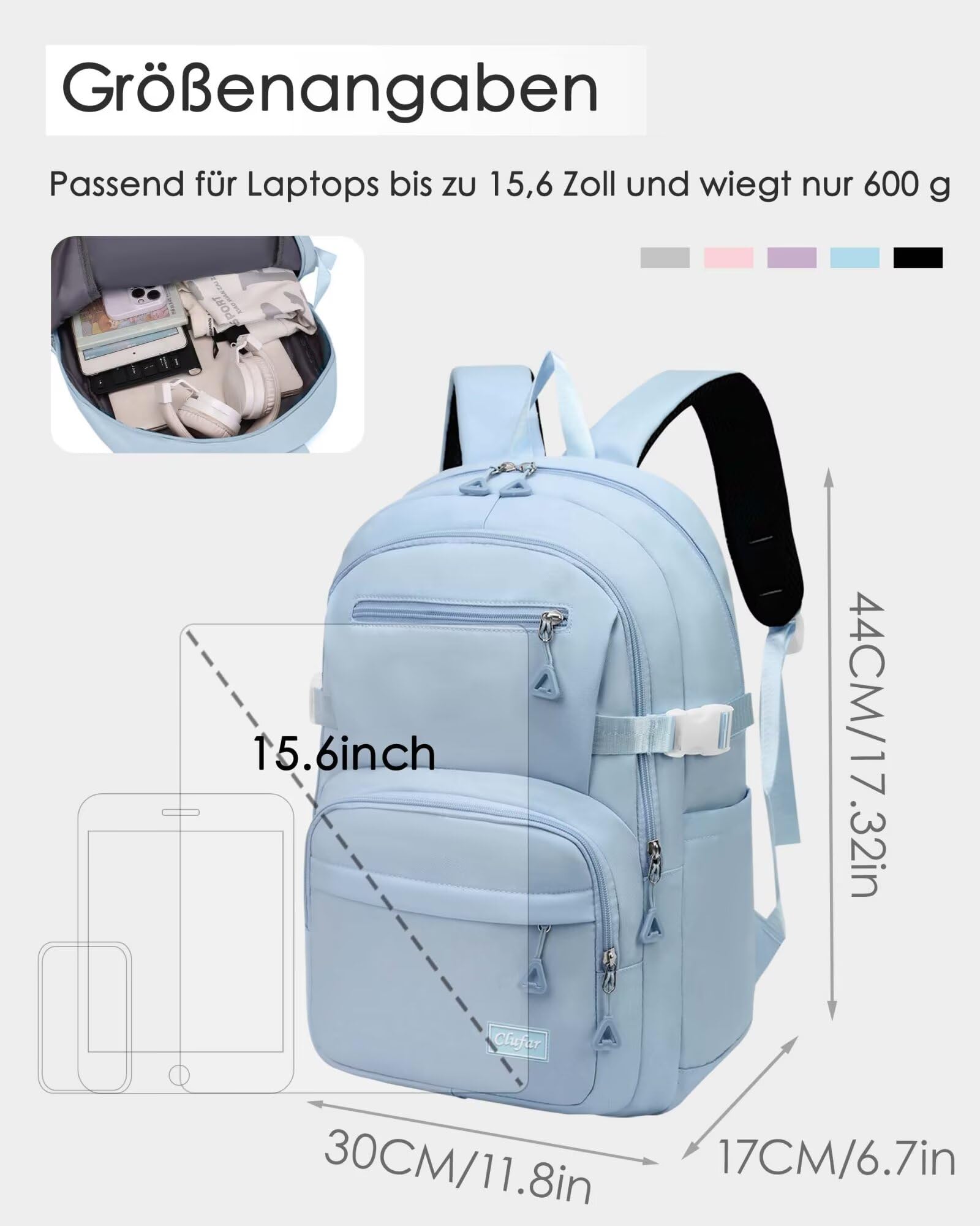 Sac a Dos Cartable Garcon Primaire Impermeable Loisirs,Bleu