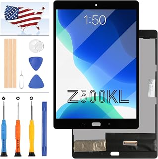 for Z500KL P001 Screen Replacmenet for ASUS ZenPad 3S 10 Z500KL P001 LCD Display Matrix Touch Panel Digitizer Sensor Tablet Assembly Repair Parts Kits +Tools (Black)