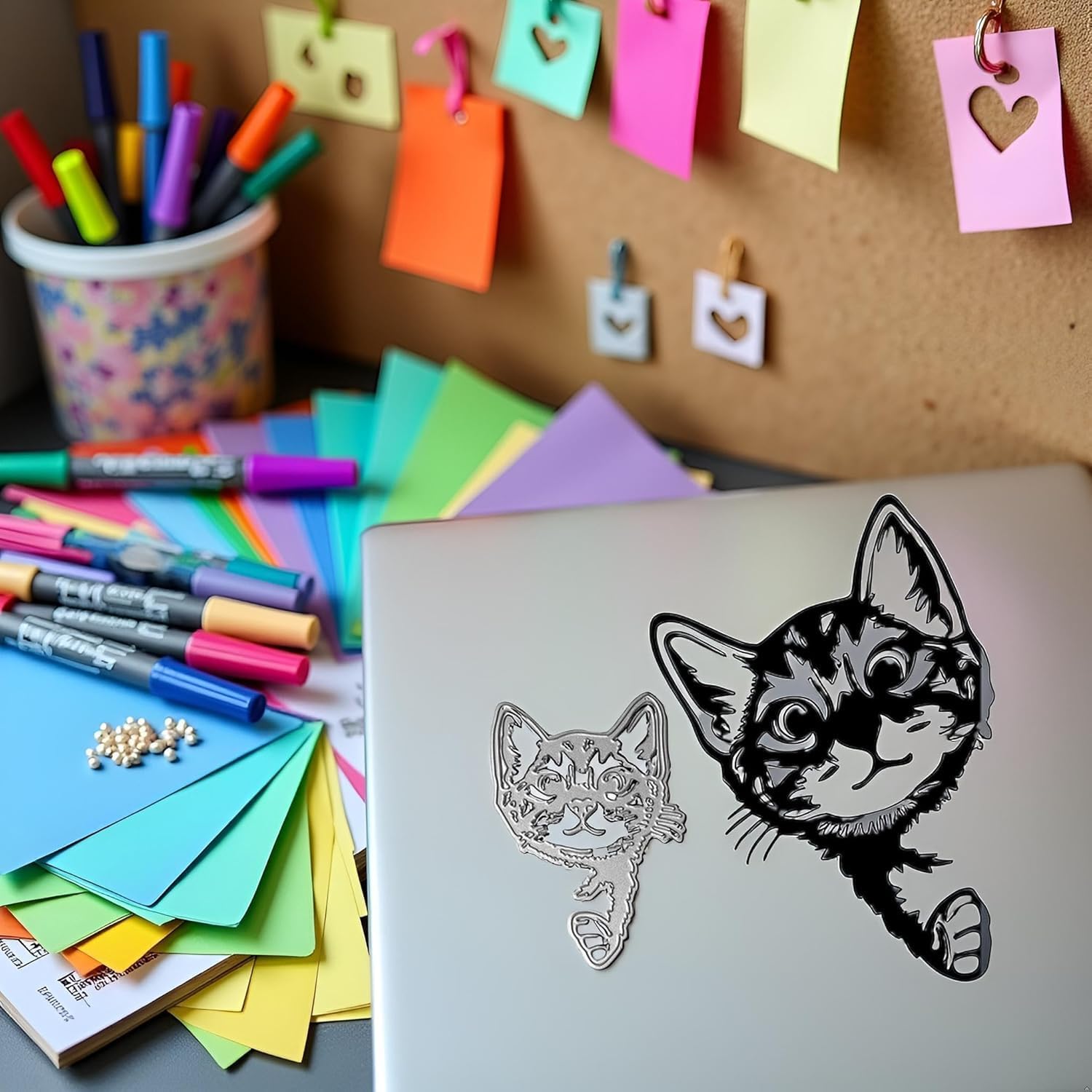 Metal Cat Cutting Dies, Embossing Stencil for Scrapbooking and Card Making, DIY Card Making Accessories