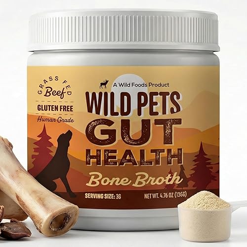 Wild Foods Dog Bone Broth Powder – 100% Natural &