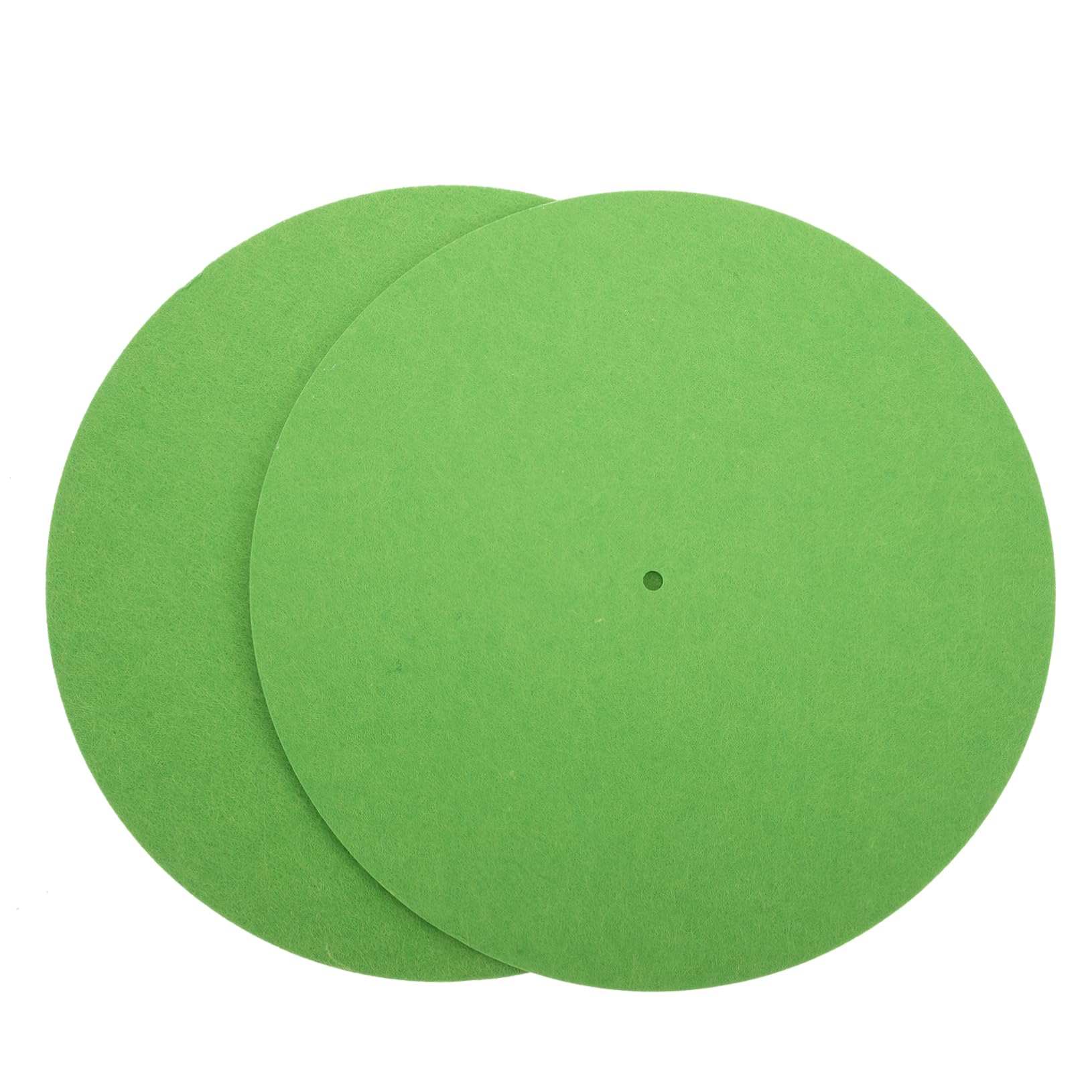 GOOHOCHY 2pcs Skid Felt Turntable Mat Durable Vinyl Record Protective Pad for Enhanced Stability and Shock Absorption for Record Player Styles