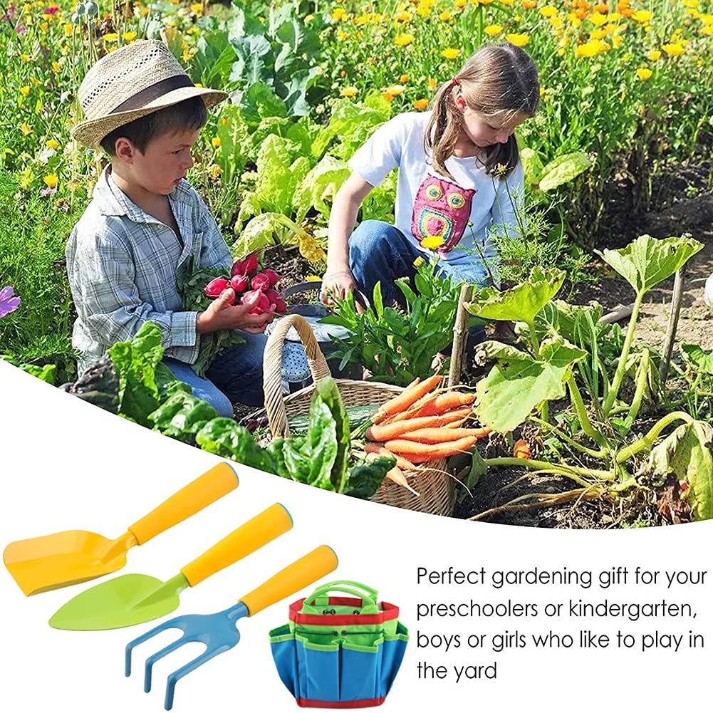 Set Giardinaggio Bambini - 6 Attrezzi Con Borsa, Metallo E Plastica Sicura, Per Orto E Spiaggia - Foto 6