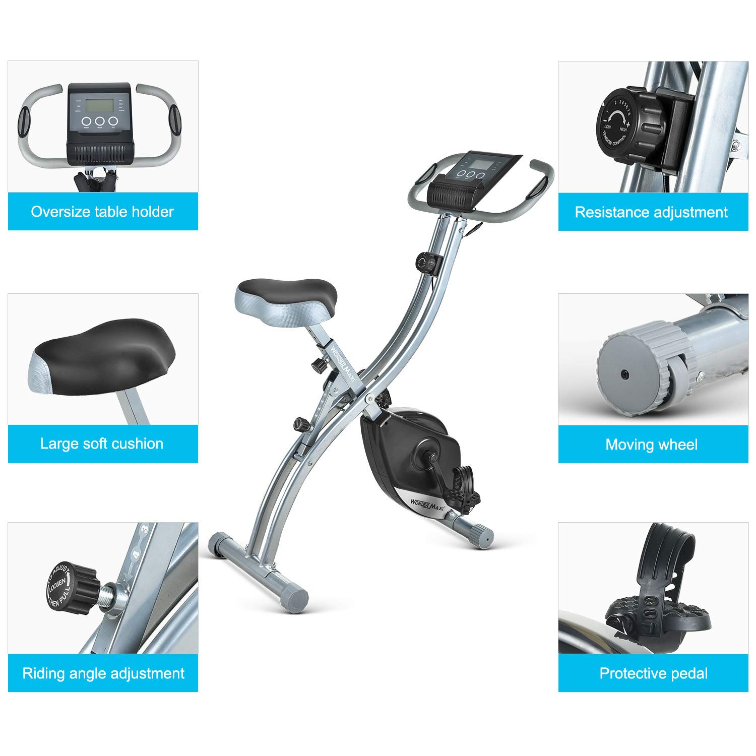 Amazon.co.jp: フィットネスバイク エアロバイク 自転車トレーニング 