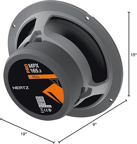Miniatura 8 de Hertz MPX 165.3 Millie Pro Series 6.5" 200 W Altavoces coaxiales pico con rejillas MPG 165.3 Pro