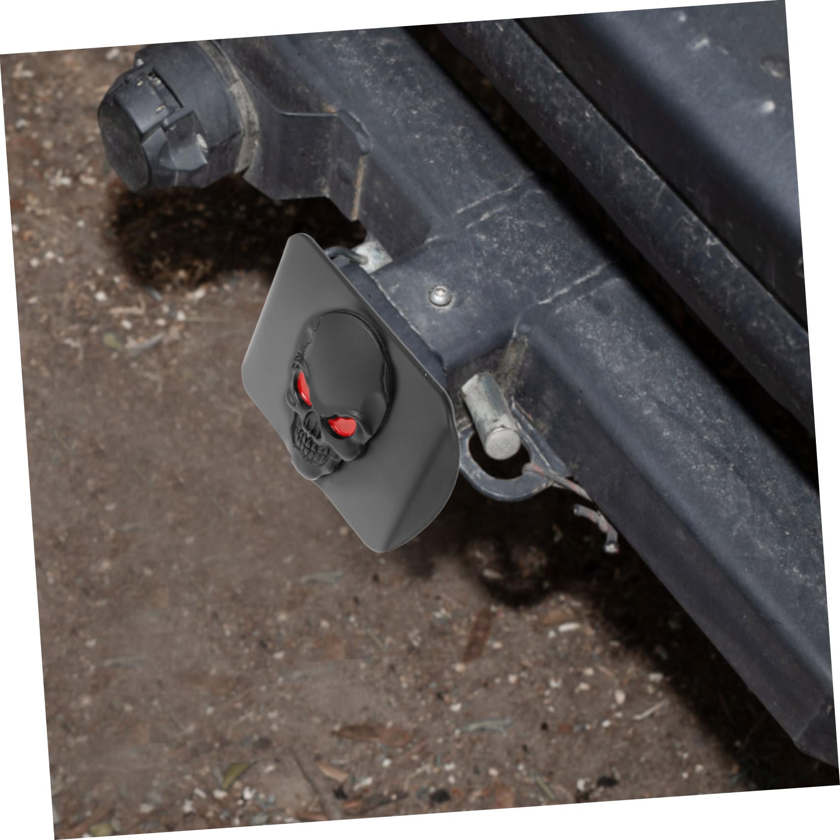 Gatuida Copertura Gancio Trailer in Metallo Design Teschio, Protezione Resistente per Camion e Auto, Facile Installazione per Evitare Pioggia e Detriti, Stile Unico alla Moda