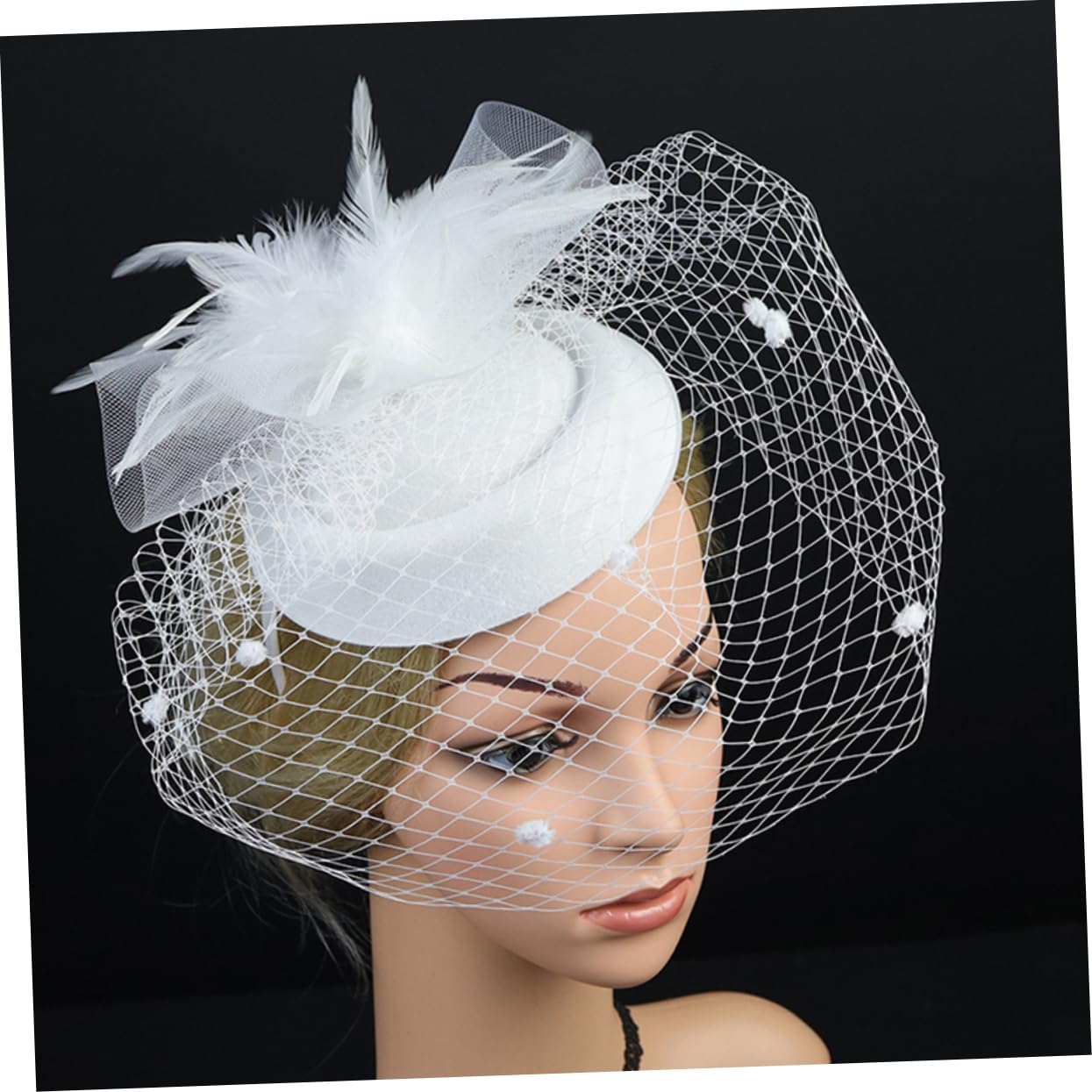 FRCOLOR 2 Tocados De Boda Únicos Con Banda Para El Pelo De Hilo De Red Para Mujer Accesorio Para Fotos Y Fiestas.