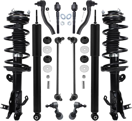 Miniatura 111 de Detroit Axle - Kit de puntales delanteros de 6 piezas para Chevrolet Aveo Aveo5 Pontiac G3 Wave, barra estabilizadora, varillas de acoplamiento