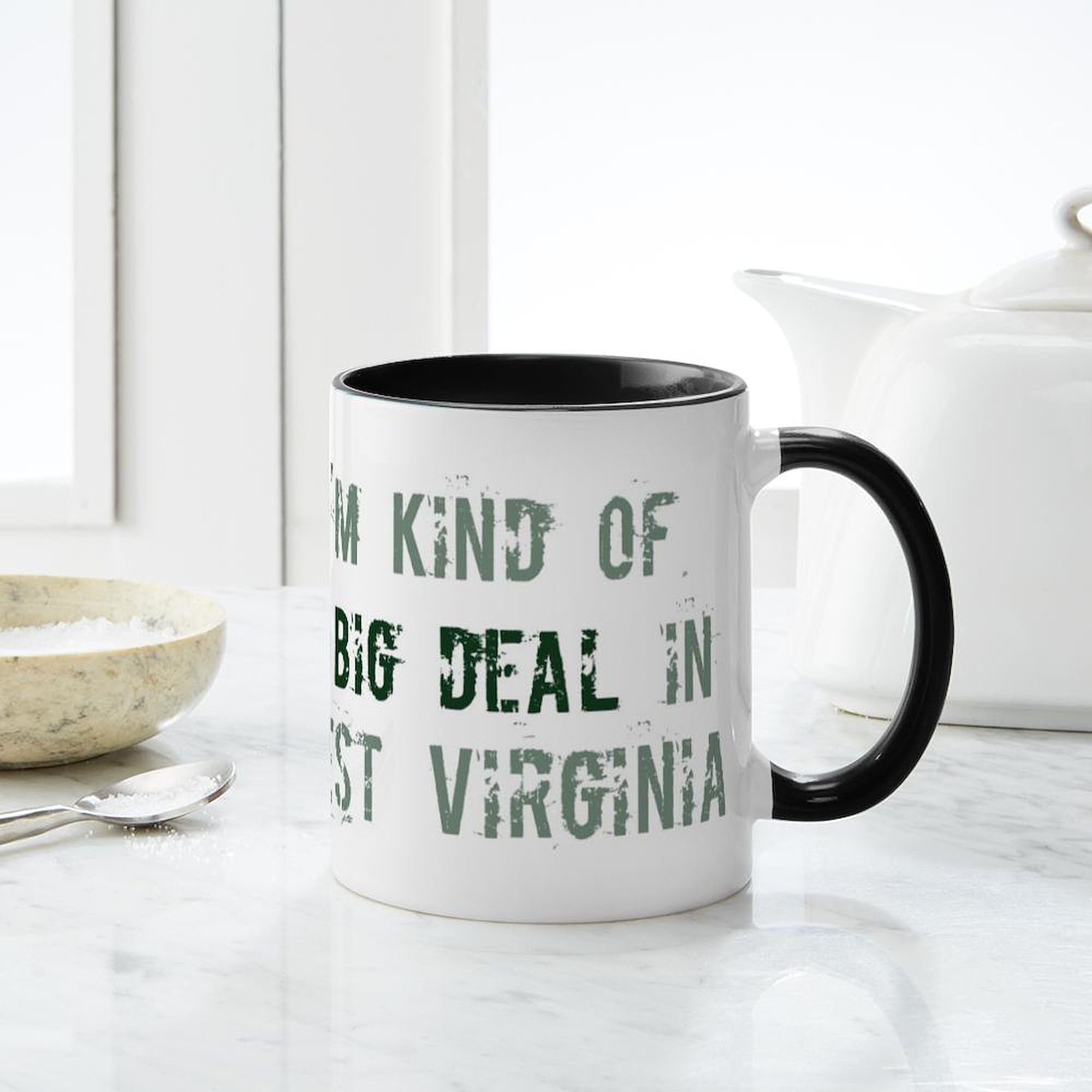 CafePress West Virginia Ceramic Coffee Mug - 11 Oz, Dishwasher & Microwave Safe, Multiple Colors