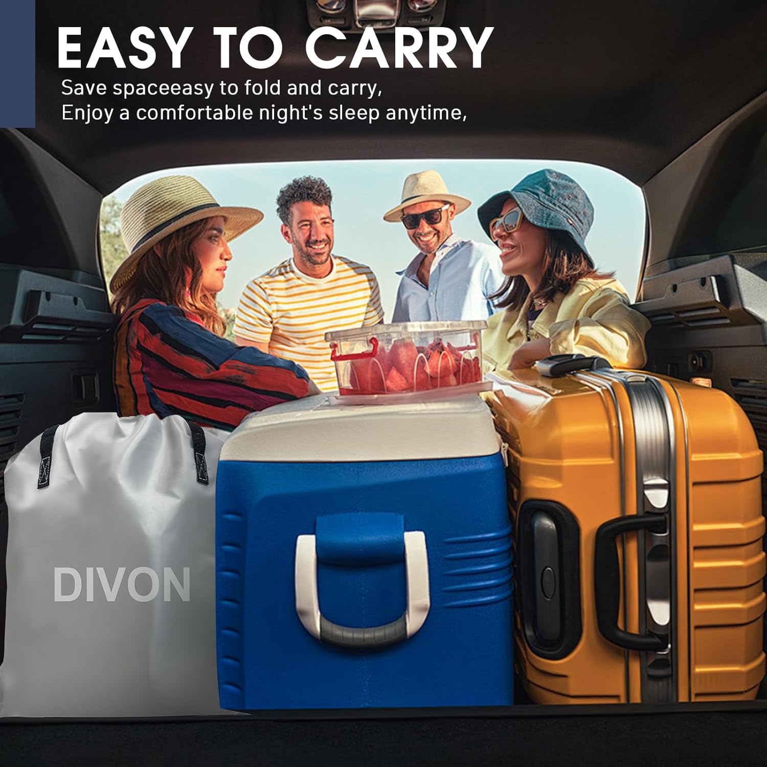 Twin Air Mattress with Built-in Pump,18''Raised Blow Up Mattress 2 Mins Self Inflation/Deflation,Upgraded Thicker Inflatable Mattress，Flocked Top Air Bed with Storage Bag for Guests,Home，Camping - Image 8