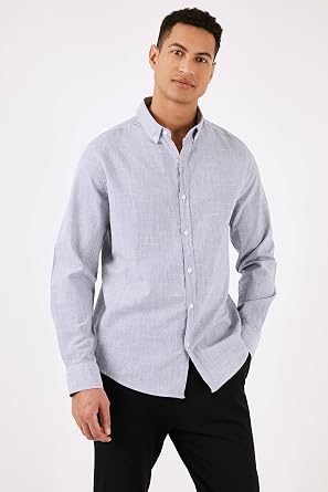 Buratti Pamuklu Regular Fit Düğmeli Yaka Gömlek Erkek GÖMLEK CF24S116488