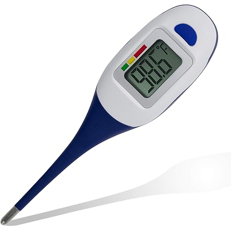Apex LCD Digital Thermometer for Home Health - Fast Read Thermometer for...