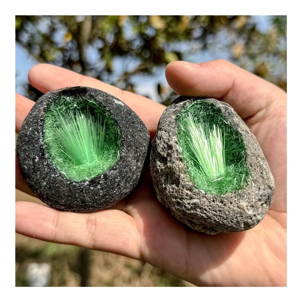100-150 g 1 Pieza de Huevos de geoda Verde DIY