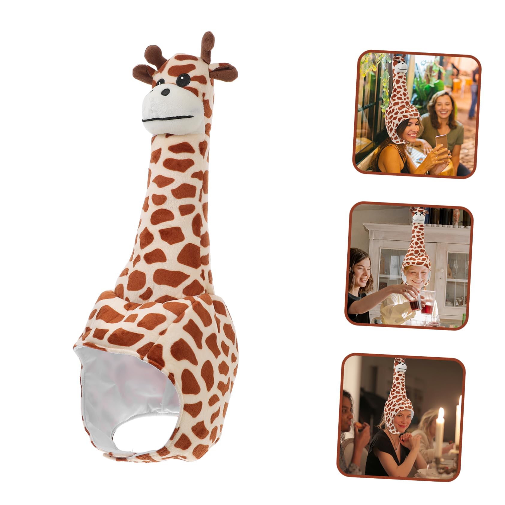 Cabilock Sombrero de Disfraz de para Adultos Gorro de Cosplay de Animales Accesorio de Fiesta Divertido y para Eventos y Celebraciones