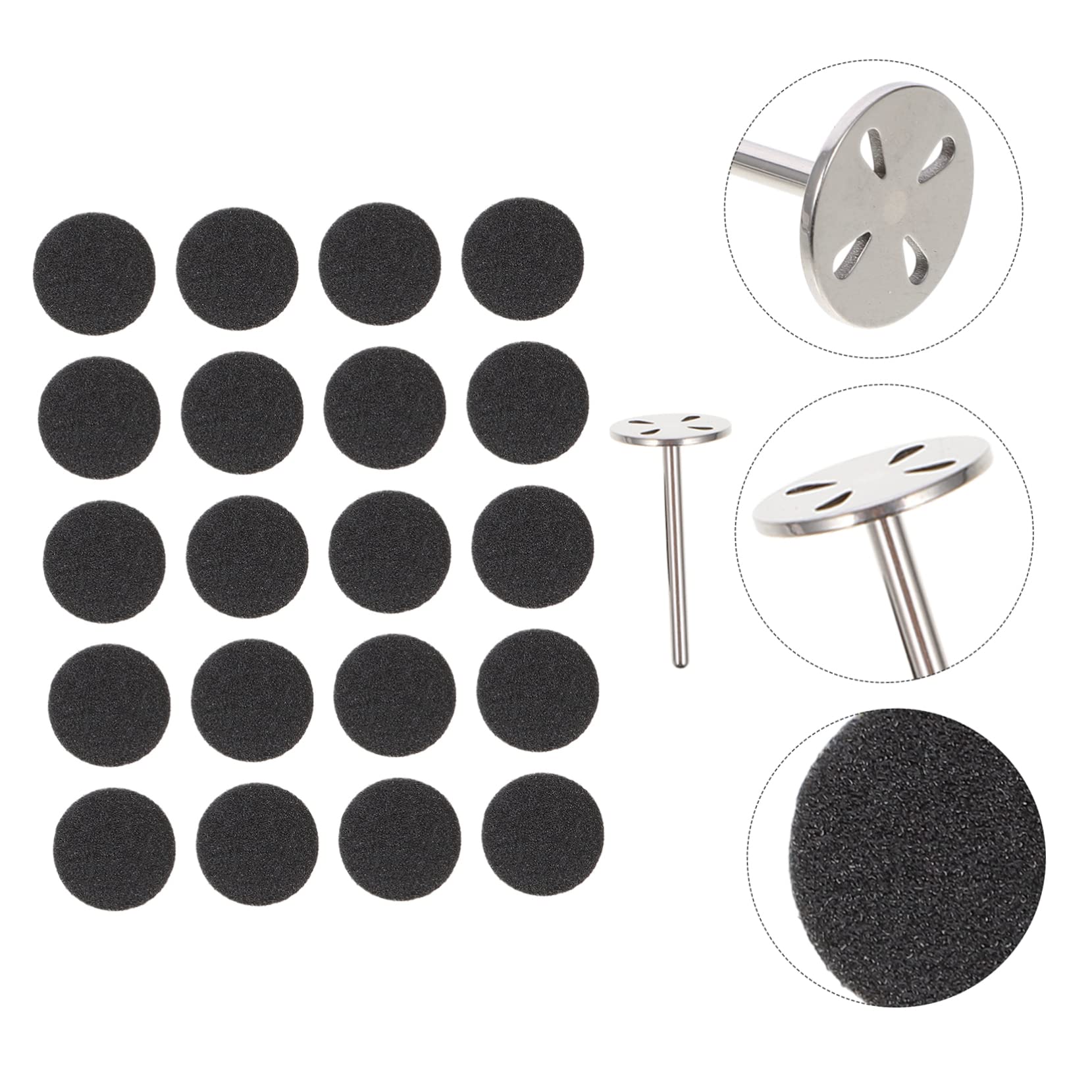 FRCOLOR 3sets Dischi Abrasivi Per Unghie Accessori Per Pedicure e Manicure Esfolianti Per La Unghie Per e
