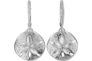 Premium Sterling Silver Sand Dollar Earrings