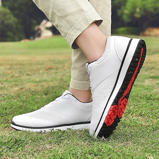 Ybberik Damen Golfschuhe Wasserdicht - Leicht & Rutschfest Mit Spikes