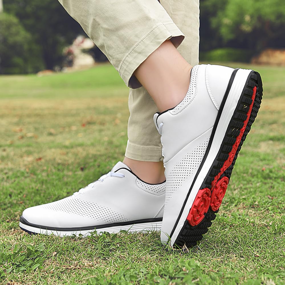 Zapatos de Golf Sin Clavos Transpirables Al Aire Libre para Hombres para Hombres y Mujeres