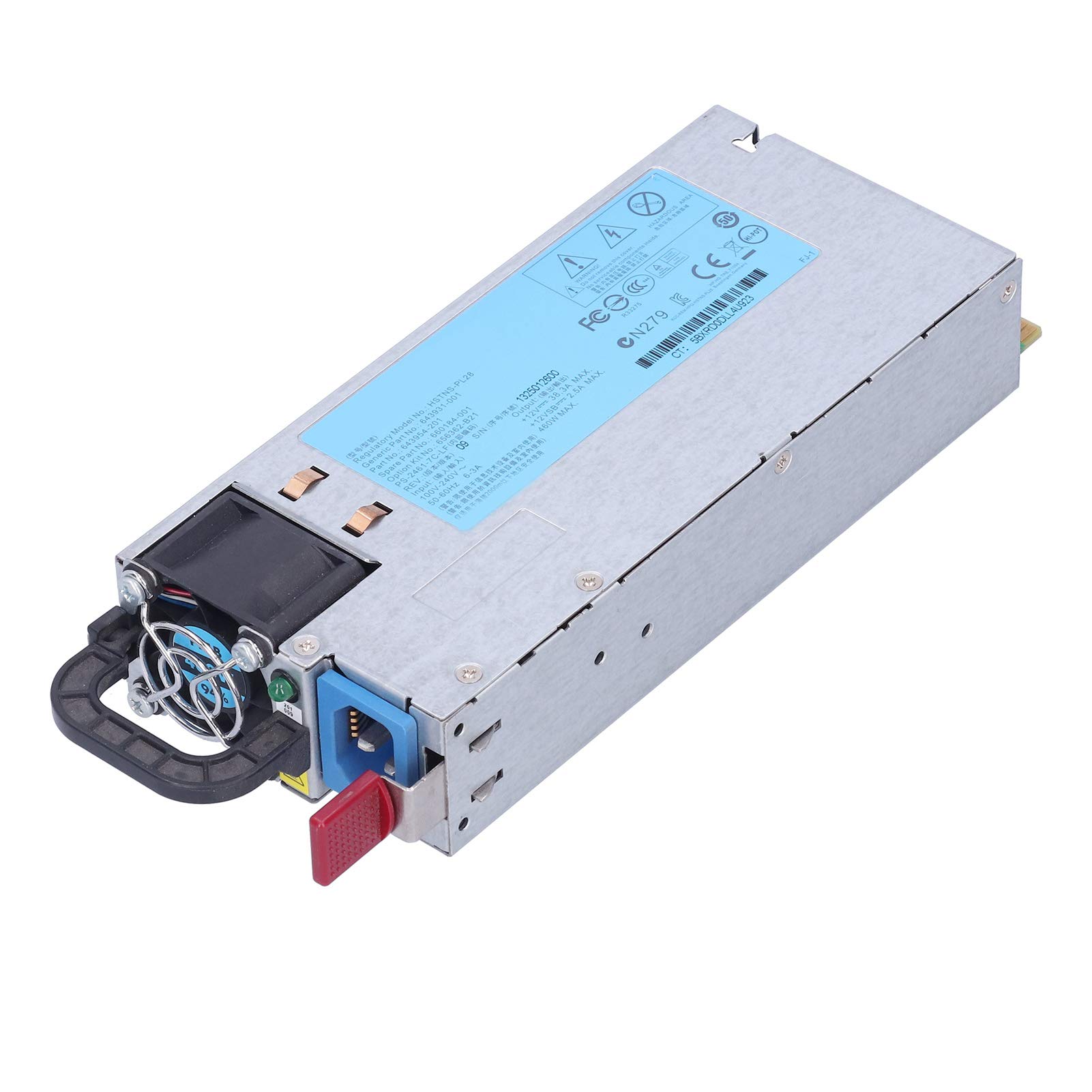 AMONIDA Alimentatore per Server G8 da 460 W Componenti di Fascia Alta Durevole Facile da Usare per DL360E G8 DL385P Acciaio Inossidabile