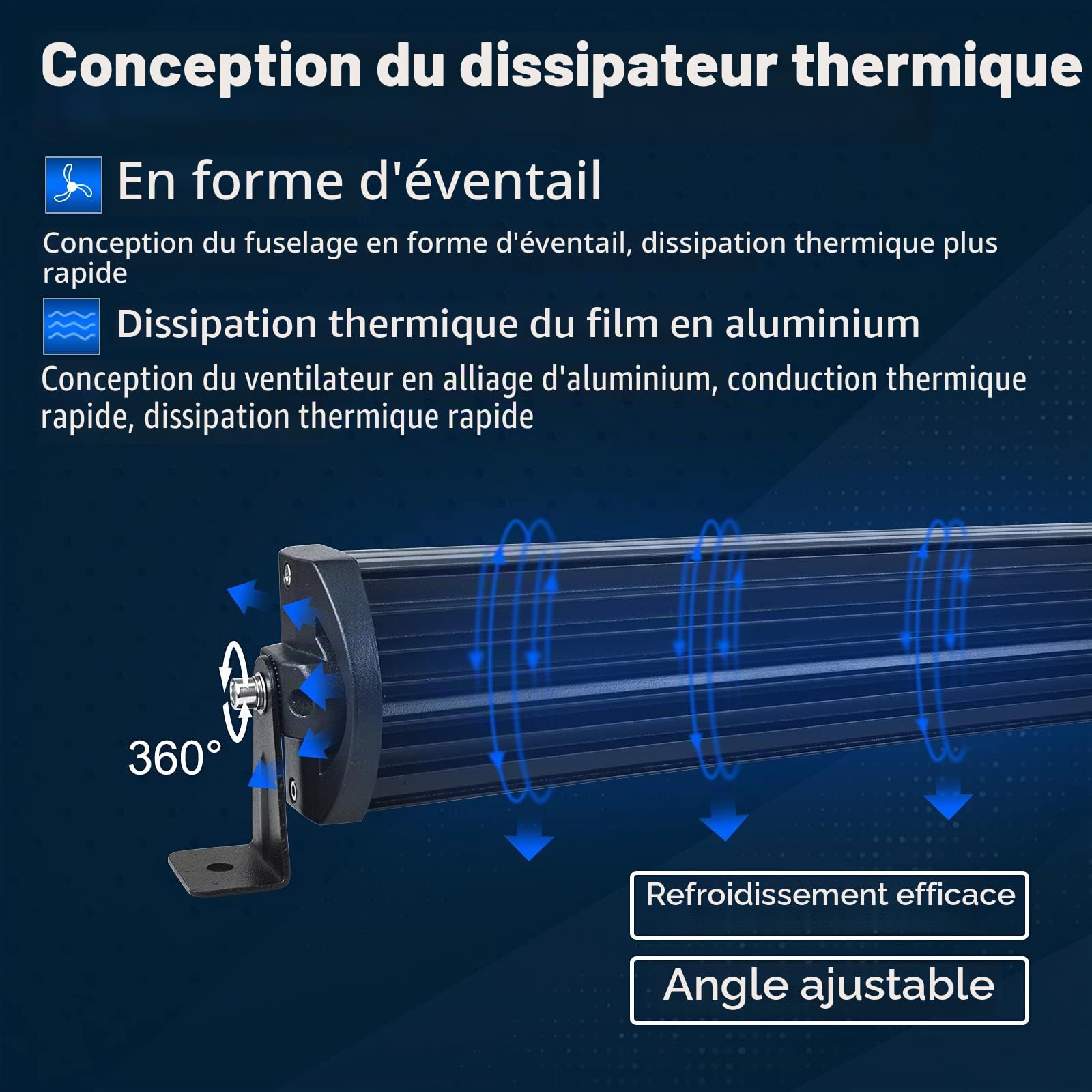 PICAA Led Barre Lumineuse, 7D Triple Rangée Incurvé 50pouces 125cm 648W Rampe a led barre de led avec 12V stroboscopique faisceau de câblage kit, hors route Voiture Véhicules 4x4 SUV ATV Camion