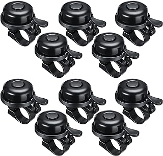 Datanly Datanly Bike Bell Aluminum Loud Crisp Bicycle Bell Clear Sound Mountain Bike Accessories Easy Installation for Girls Boys Adults Kids, Black
