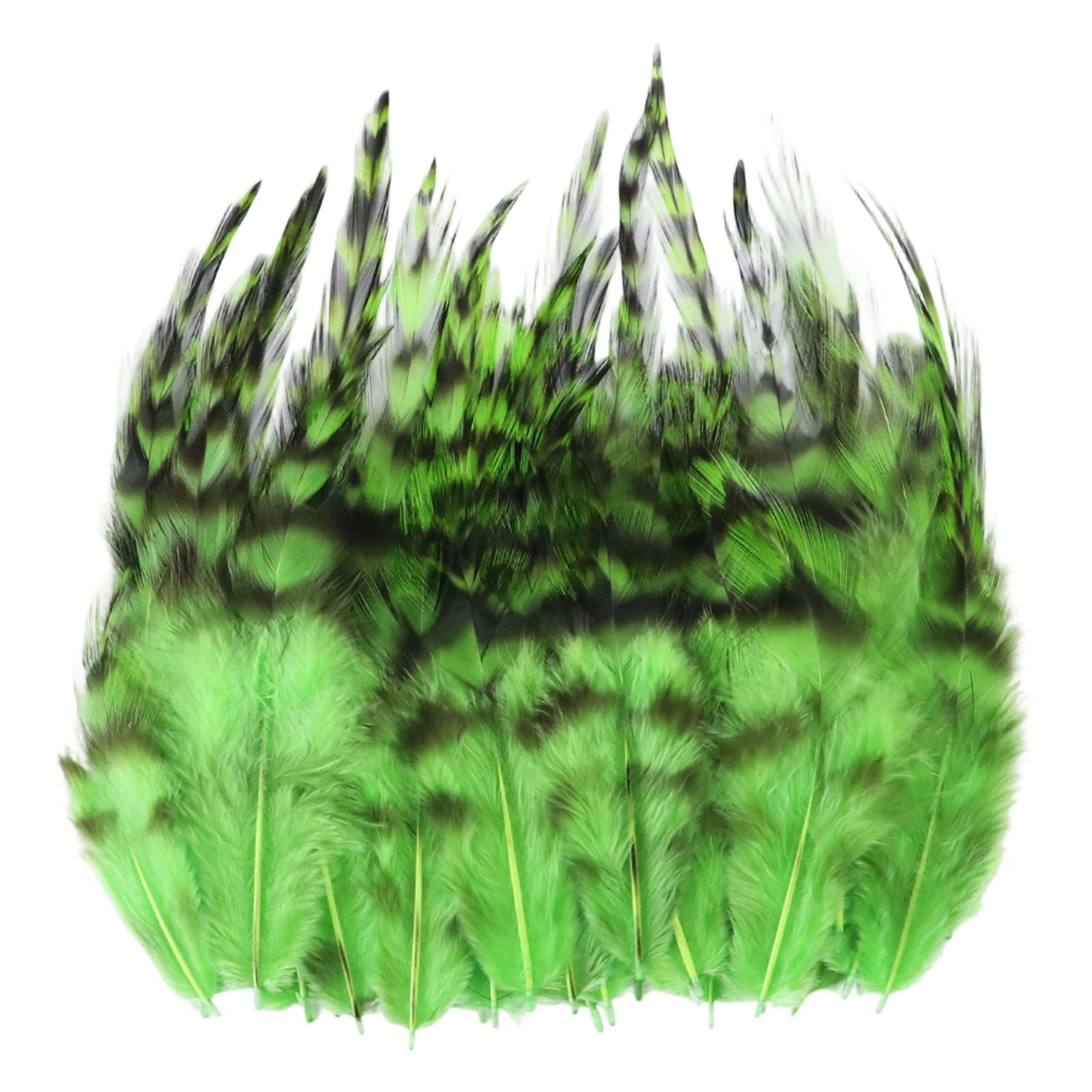 Mekalero 100Pcs Dyed Pheasant Plumage for Fashion Design and Creative Decoration Partridge Quills