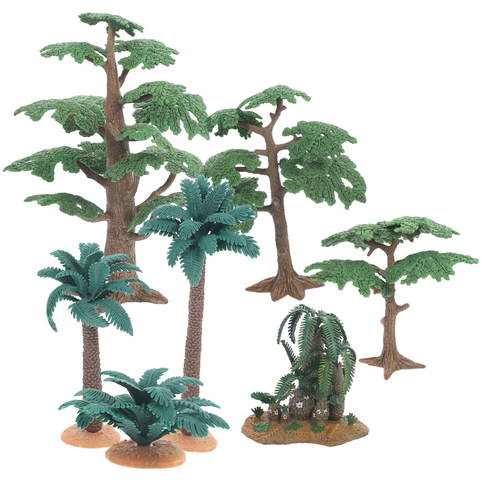 Miniatur Landschaftsdekor Weihnachten Event PVC 7stücke Realistische Form