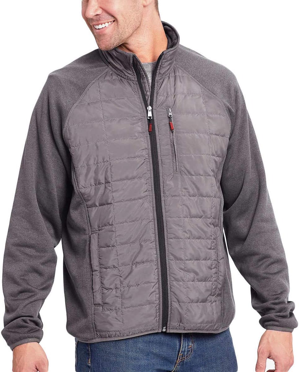 OrvisOrvis Men's Mixed Media Full Zipper Quilted Jacket