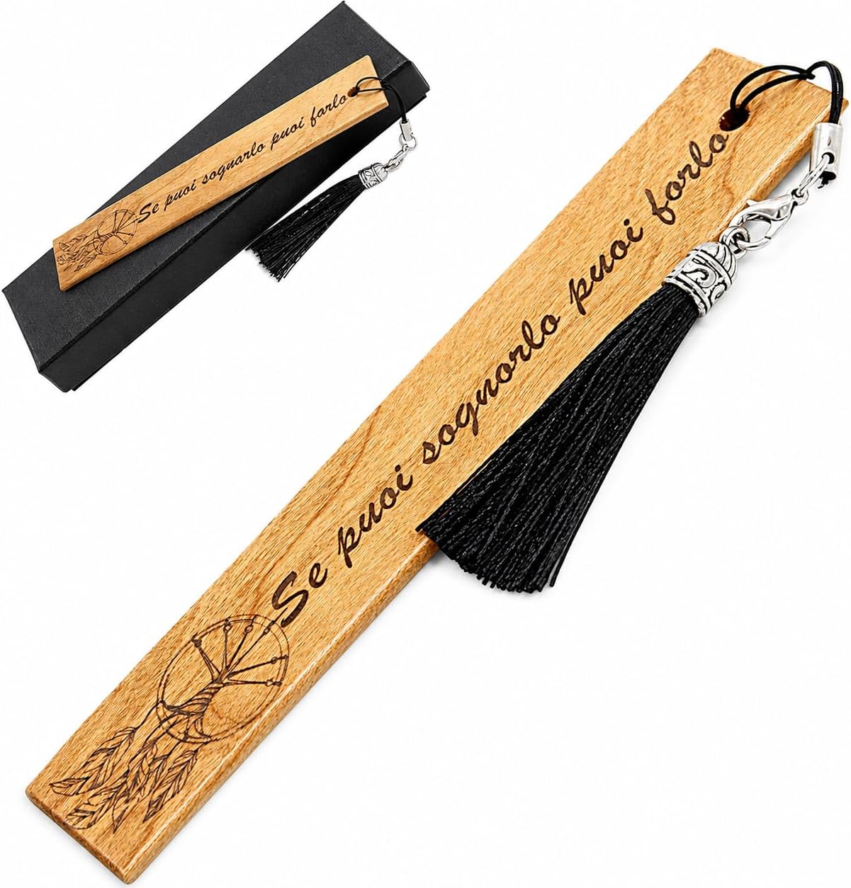 Segnalibro Legno con Frase Motivazionale – Regalo Laurea Originale