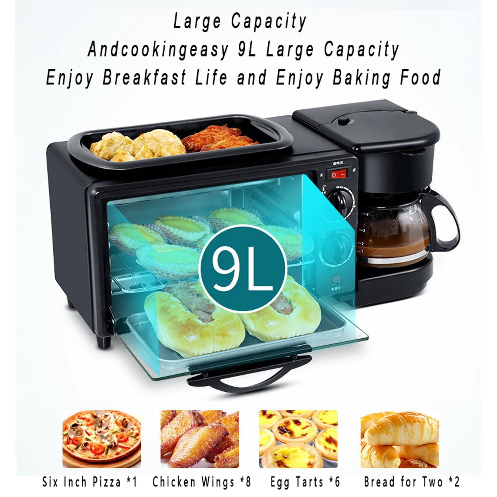 Amazon.com: 3 in 1 Breakfast Station,Versatile Breakfast Maker