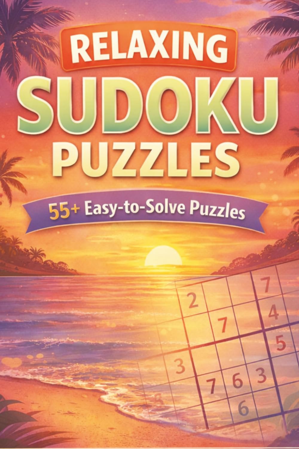 Relaxing Sudoku Puzzle Book: Easy Sudoku Puzzles to Unwind, Relax Your Mind, and Find Peace | 6x9 Inches, 125 Pages | 55+ Puzzles | Solutions Included