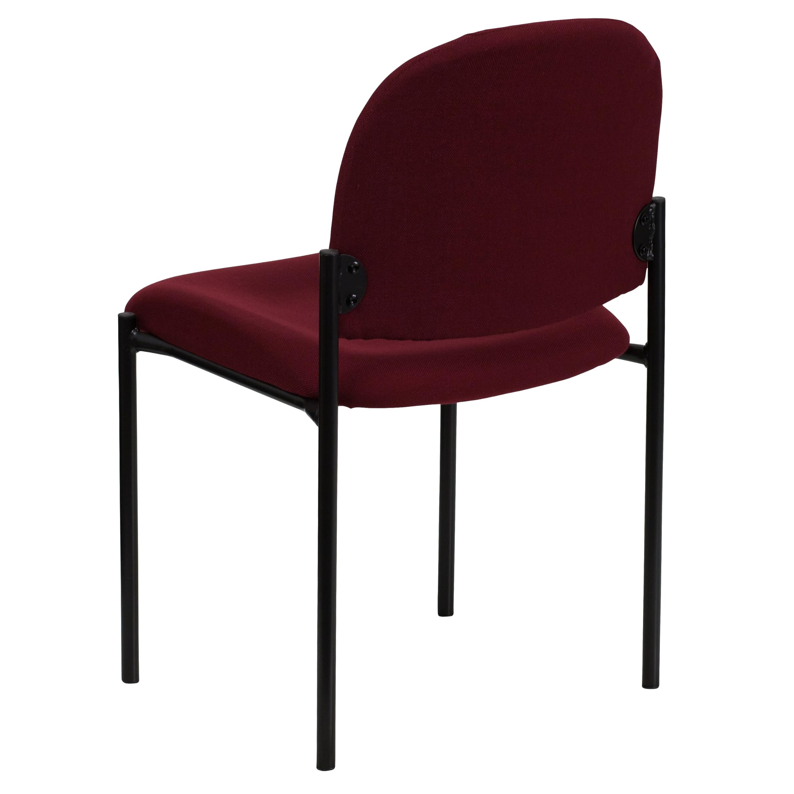 Flash Furniture Comfort Stapelbarer Seitenempfangsstuhl, Stahl, burgunderroter Stoff, 66.0400000000000006 x 49.53 x 19.05 cm