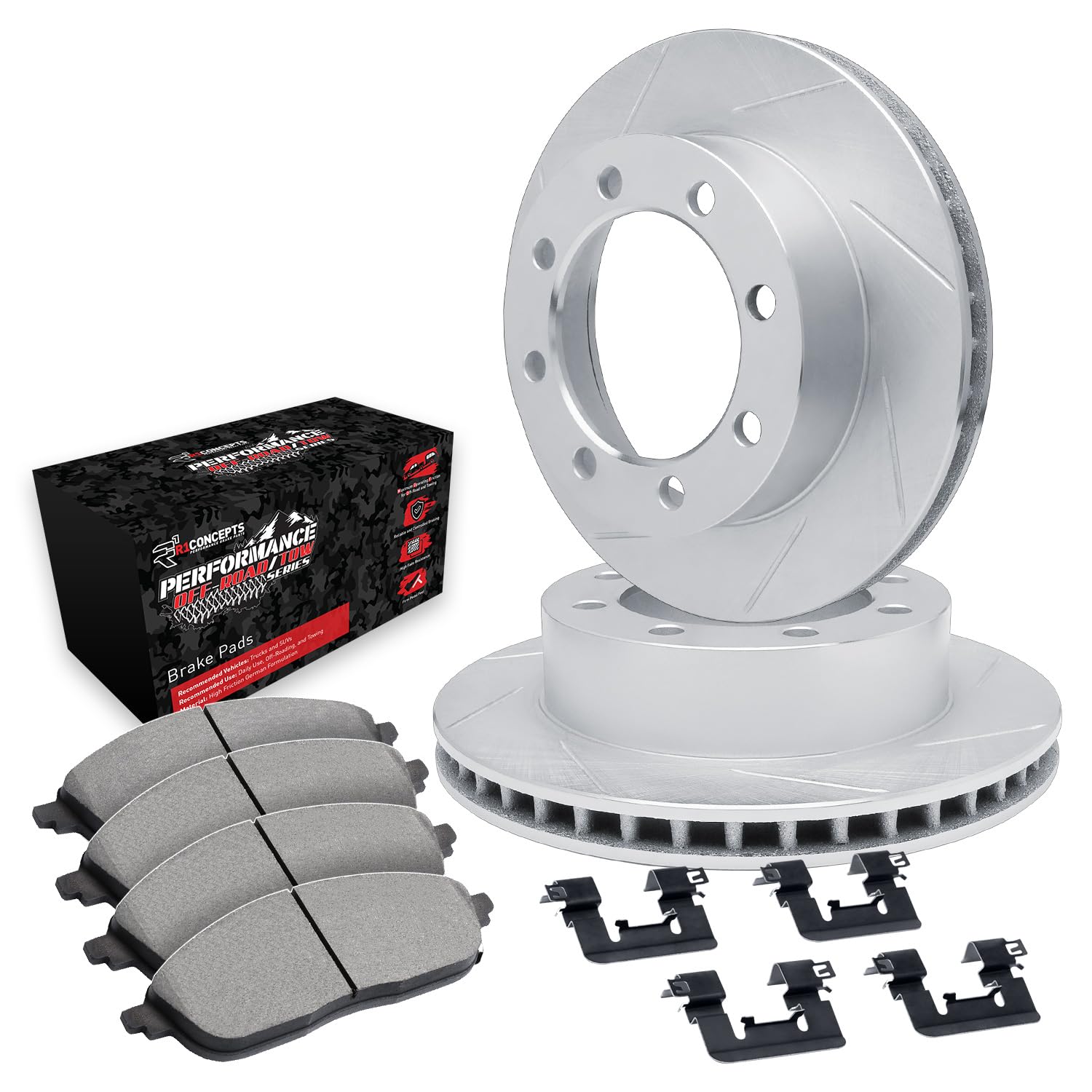 R1 Concepts Rear Brake Kit Fits 2010-2012 Ford F-250, F-350