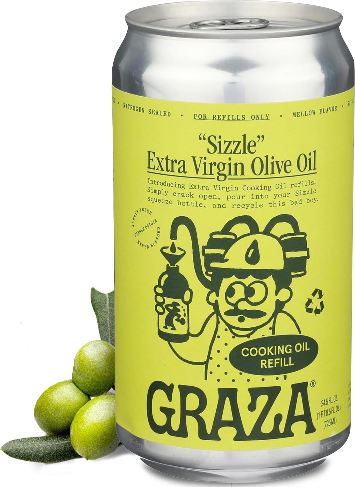 Amazon.com : Graza Sizzle Extra Virgin Olive Oil, Cooking Oil