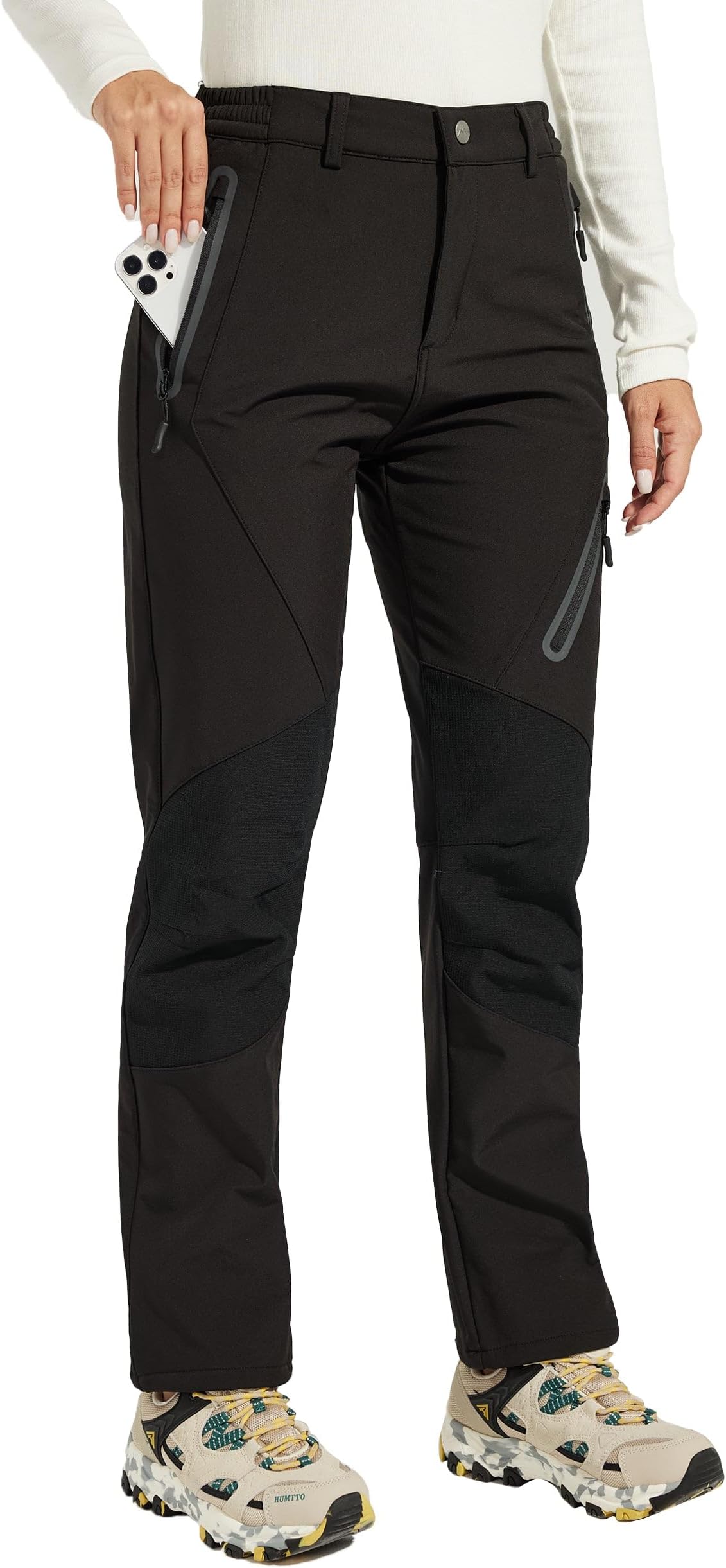 Willit Women's Snow Pants Waterproof Warm Winter Hiking Pants Outdoor Pants Insulated Cold Weather
