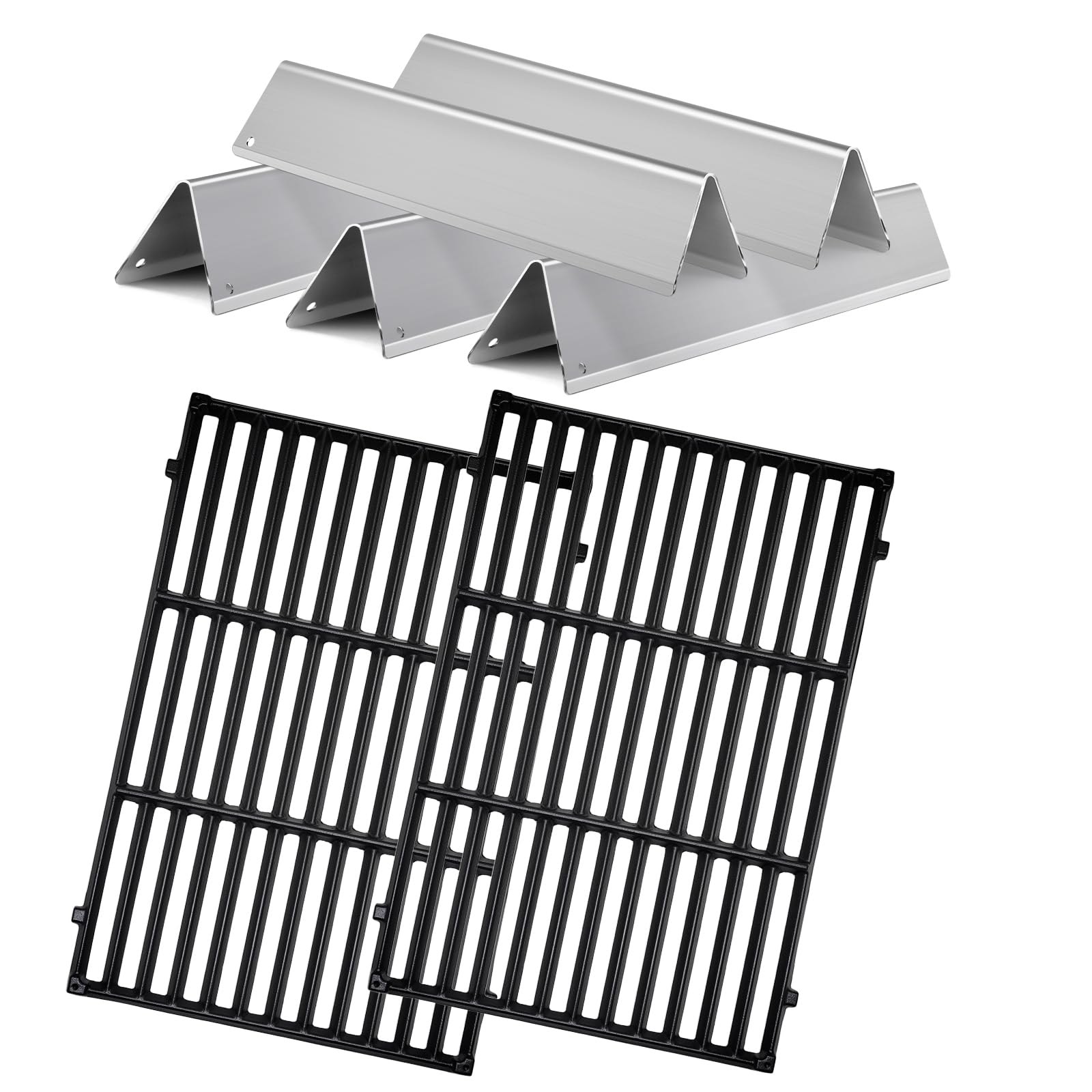 Grille en fonte de 44.5 cm pour rénover un Weber Spirit E310 avec aromatisateur