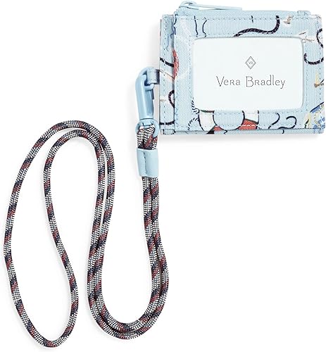 Estuche para tarjetas con cordón reactivo reciclado Lighten Up para mujer con protección RFID