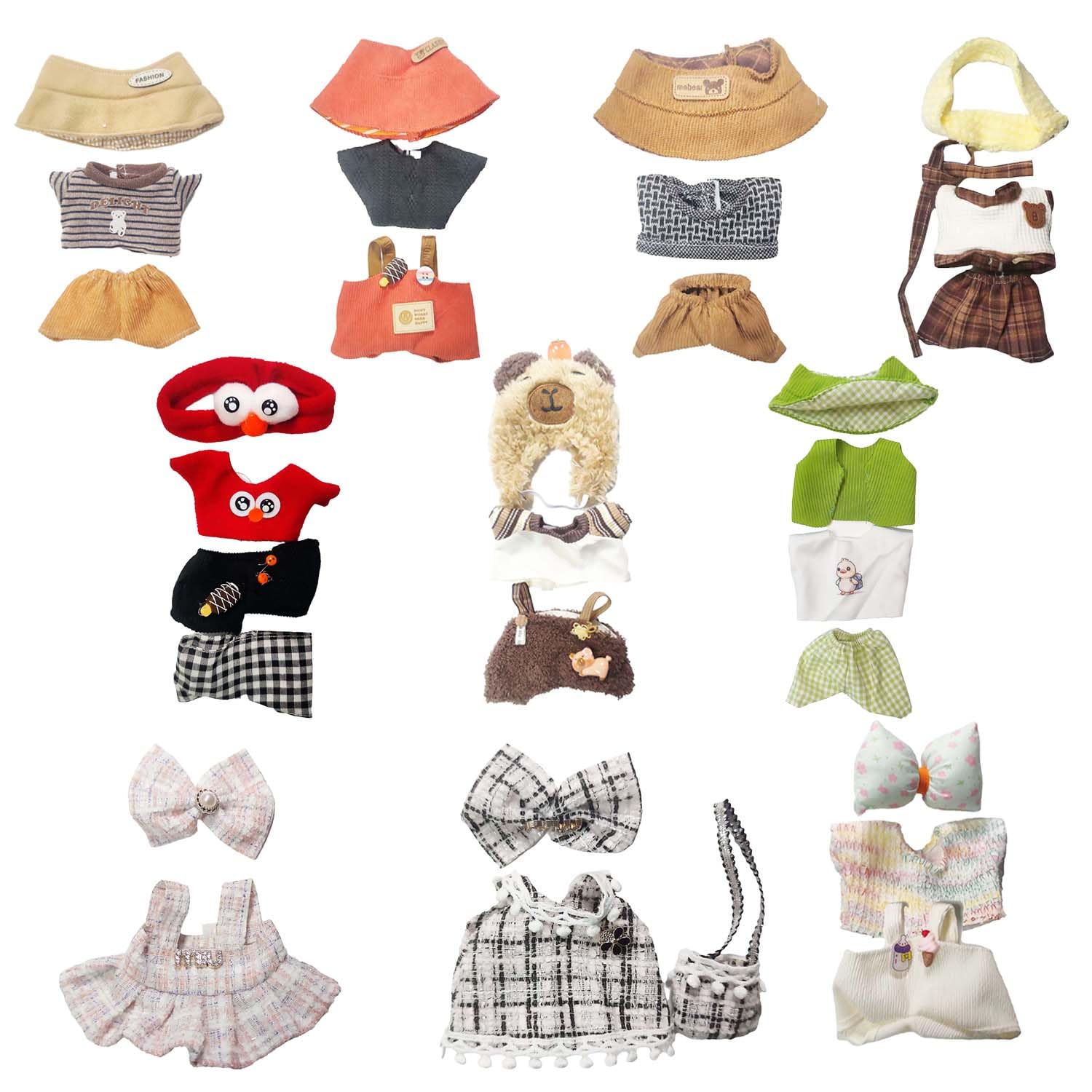 17CM Doll Clothing Set High-end doll sets and accessories Trendy and Stylish Outfit Set for 17cm Dolls,Just Clothes (3 PCS) - Image 3