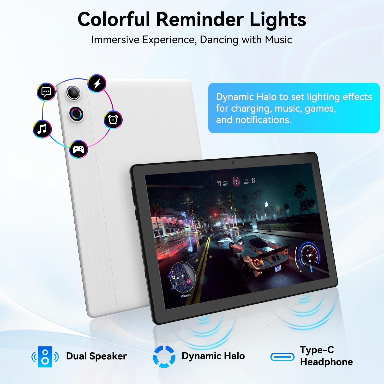 Laptok Tablet 11 pollici Android 15 Tablet con Octa-Core, Face ID, 24GB+128GB+1TB Espansione, 1280 * 800 HD IPS Touchscreen, tablet Android con WiFi 6 BT5.3, Doppia Fotocamera 5MP+8MP, Widevine L1