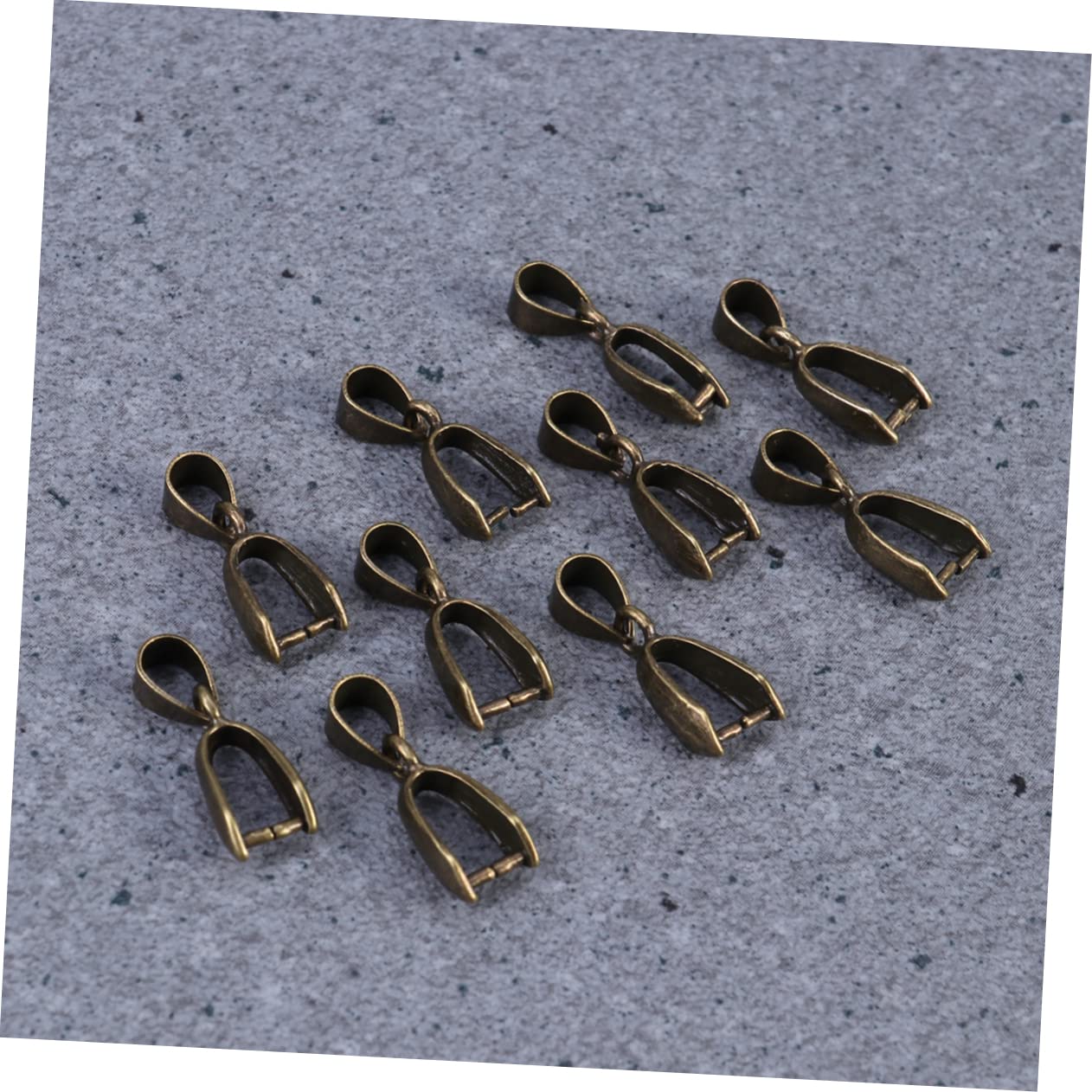 TEHAUX 100pièces Connecteurs Métalliques Pour Perles Et Pendentifs Pinces à Pendentif Apprêts Pour Bijoux Diy Bronze