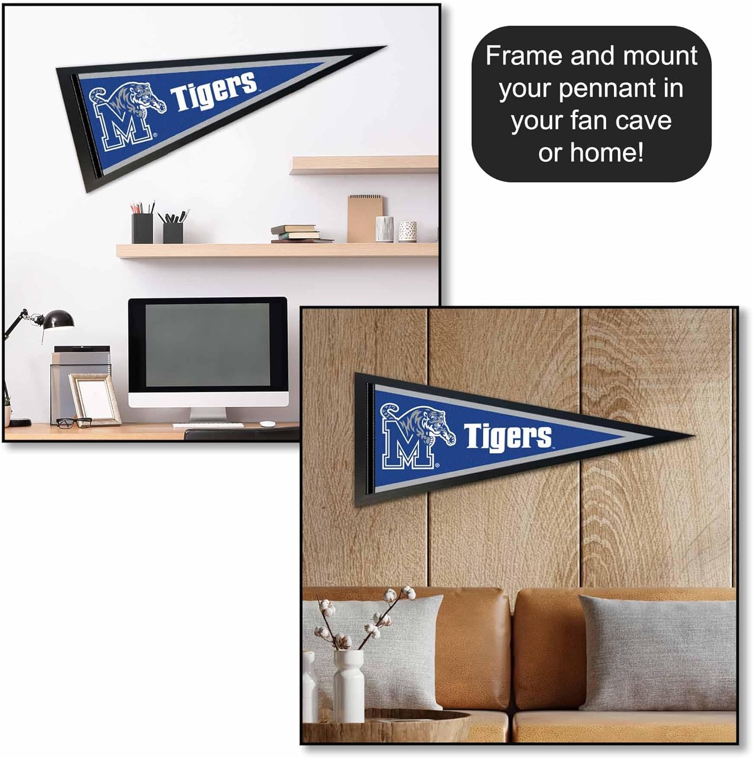 Memphis Tigers Logo Pennant Flag - Image 4