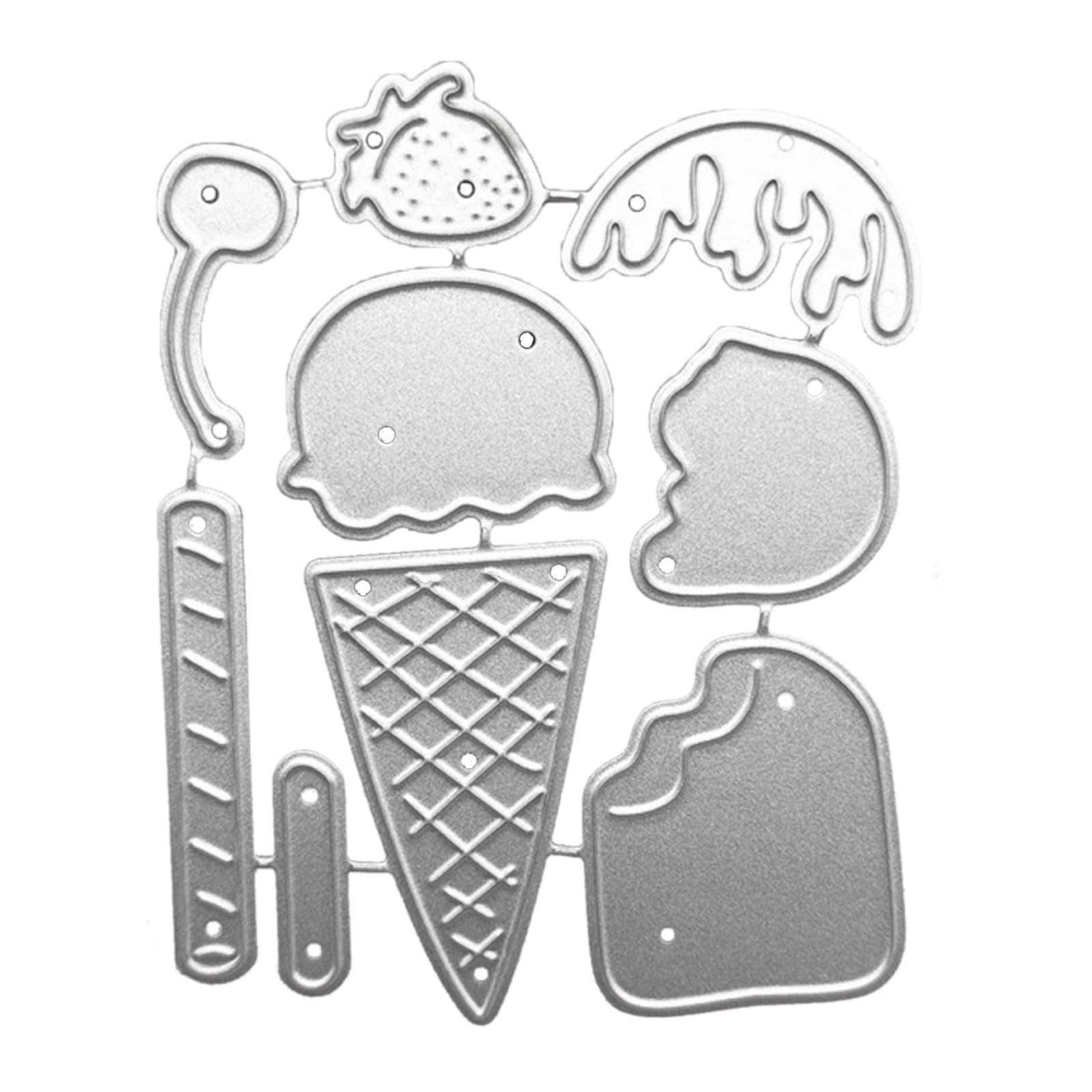 Jazuaiao Cream Metal Cutting Dies Stamps Embosed Mold Scrapbooking Photo Album Paper Craft Cards Stencil Template Embossing Stencils Template for Scrapbooking
