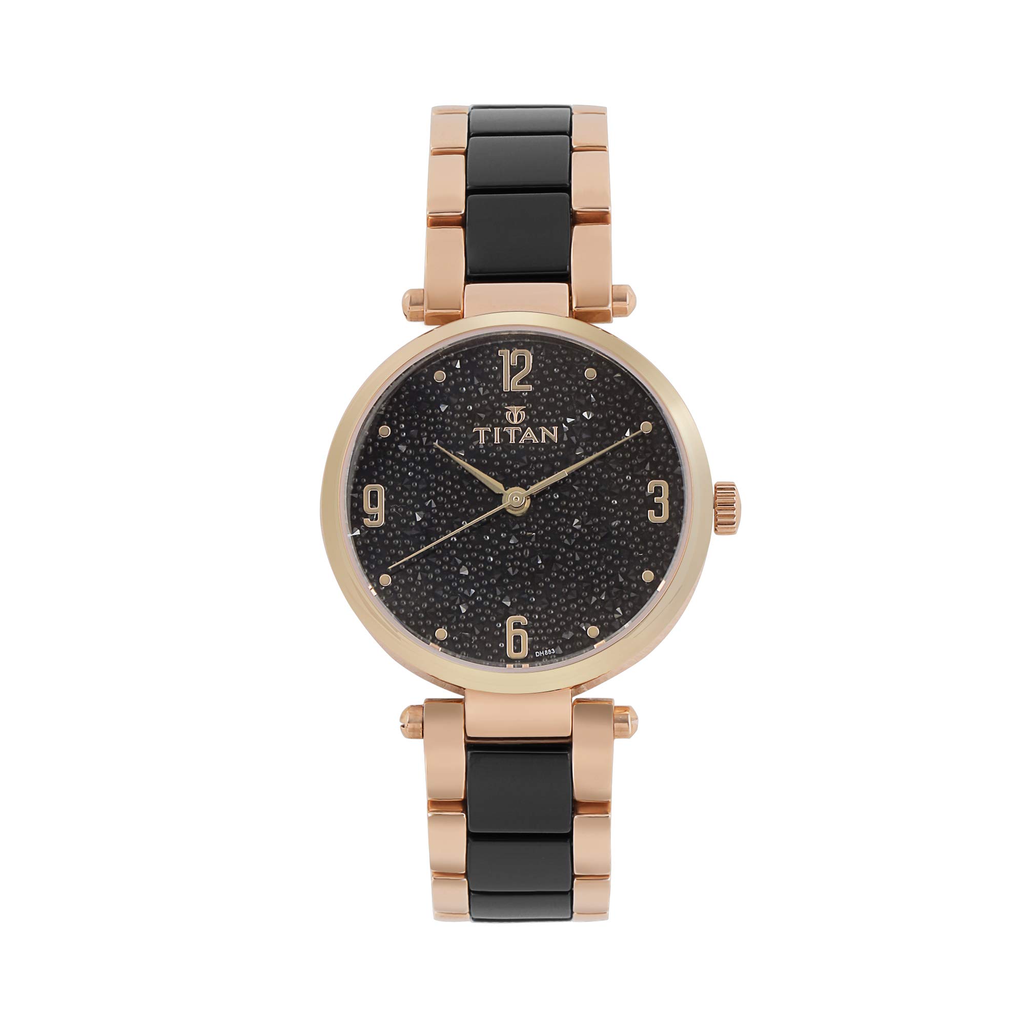 Titan Ceramics Black Dial Analog Stainless Steel and Ceramic Strap watch for Women-NS95061WD01 (B07TTN27P1) Amazon Price History, Amazon Price Tracker