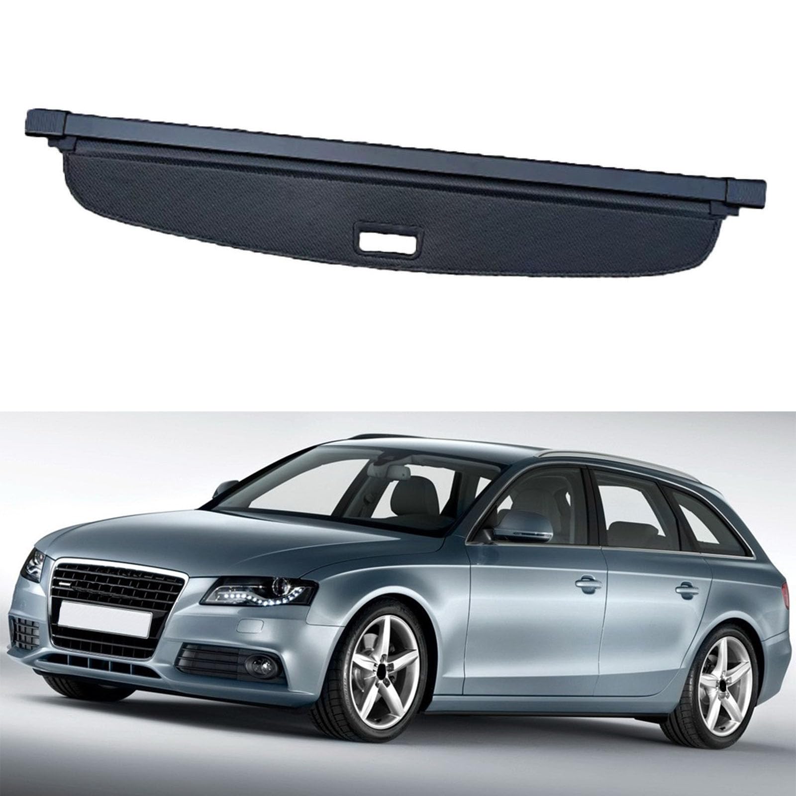 SXLGDW Car Retractable Rear Trunk Parcel Shelf,Compatible with Audi A4 Avant 2007-2015,Car parts