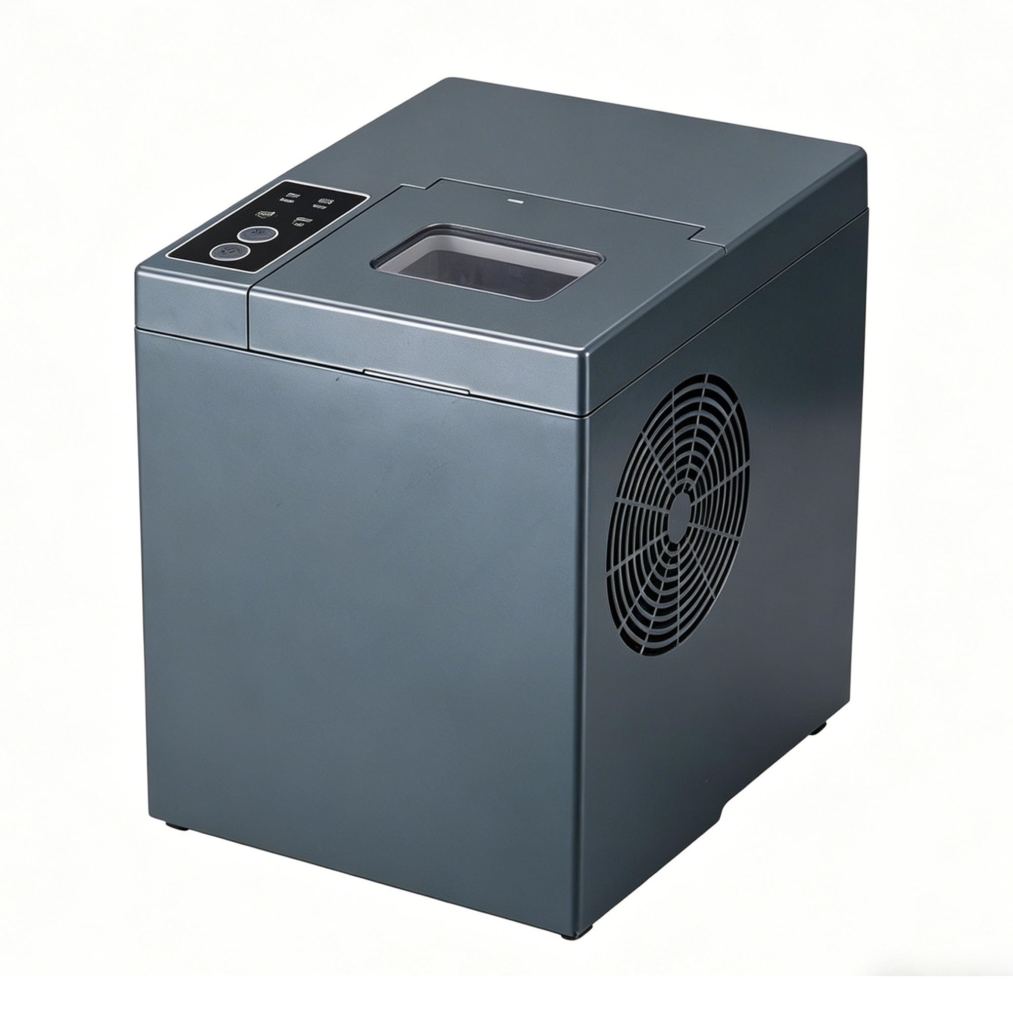 Fabbricatore di Ghiaccio Da Banco, Fabbricatore di Ghiaccio Portatile, Ghiaccio in 8 Minuti, Completamente Automatico, Cubetti Regolabili, per Bar, Negozi Di Tè Al Latte, Caffetterie, Altri Luoghi(B)