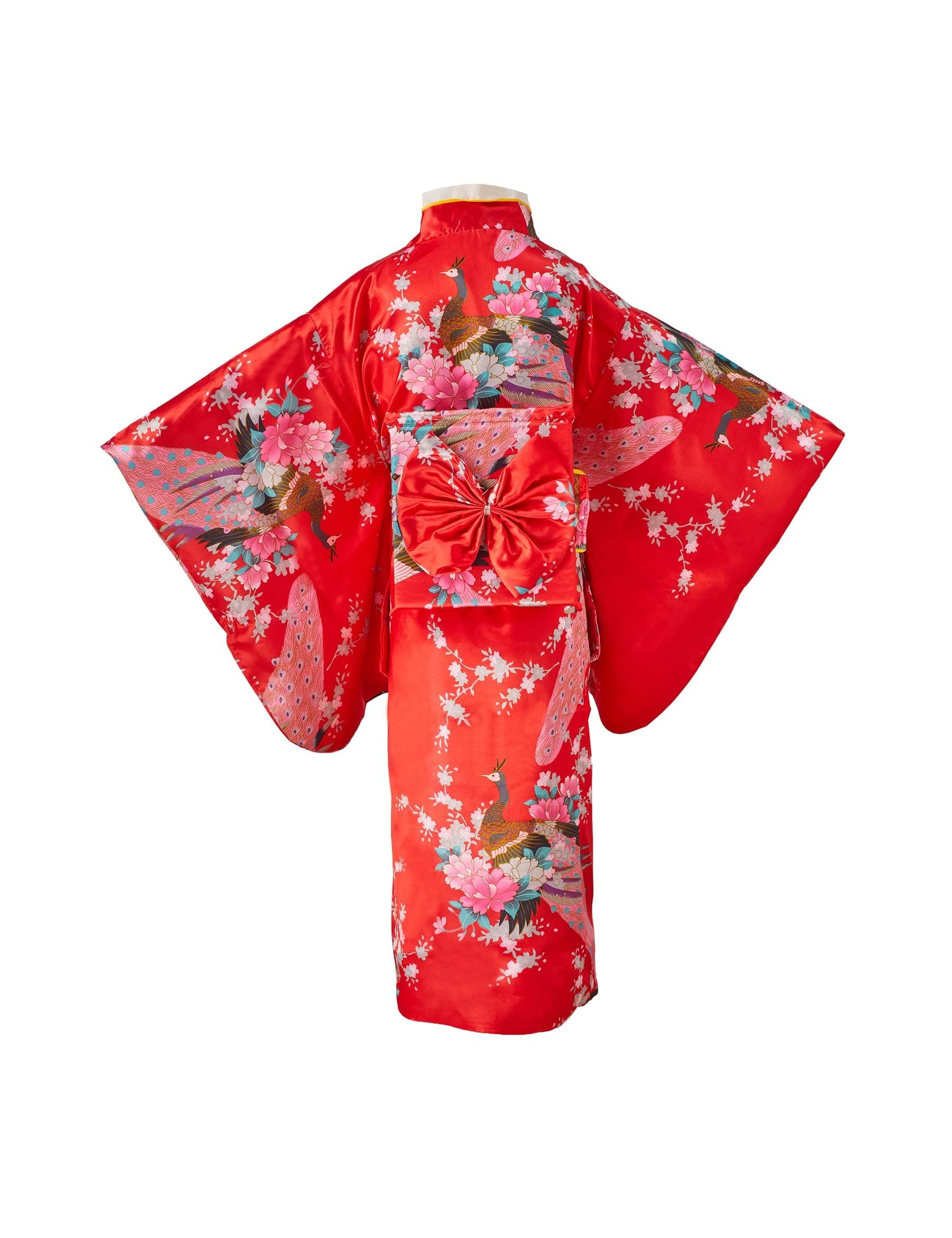 Yukata dziecięca japońska kimono tradycyjna sukienka jedwabna ślubna