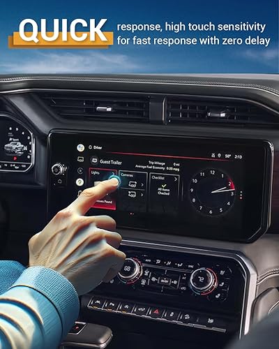 Miniatura 178 de Protector de pantalla para GMC Sierra 1500/2500HD/3500HD (AT4/AT4X/Denali/Denali Ultimate) Protector de pantalla táctil de 13.4 pulgadas y 12.3 Kit