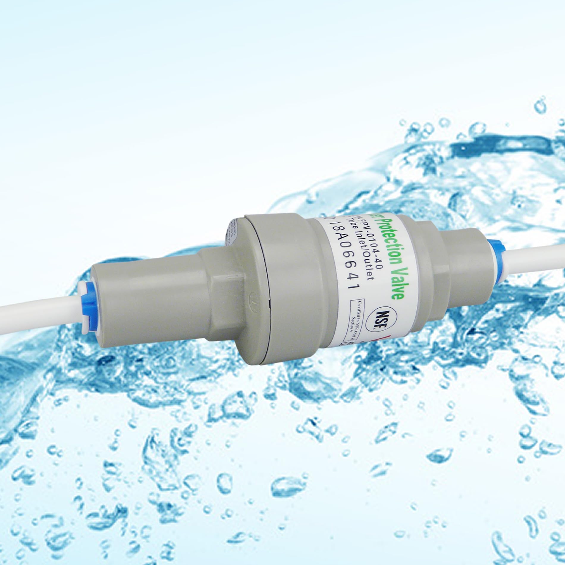 smardy Druckregler 2,75 bar für 1/4"-Wasserschlauch (6,35 mm) – Druckminderer mit Quick-Fitting für Osmoseanlage, Side-by-Side-Kühlschrank, Wasserspender & Wasserfilter – schützt vor Leitungsbruch