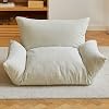 Futon Sofa Bed 4-in-1 Floor Foldable Sofa Couch Bed Queen with Armrests Convertible Folding Chair Bed Sleeper Mattress Fold Out Comfy Lounge for Living Room Bedroom Fold Out Chair Bed