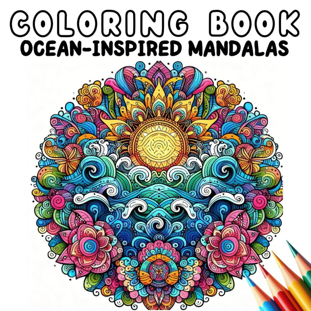 Coloring Book - Ocean-Inspired Mandalas (Coloring Book - Mandalas)