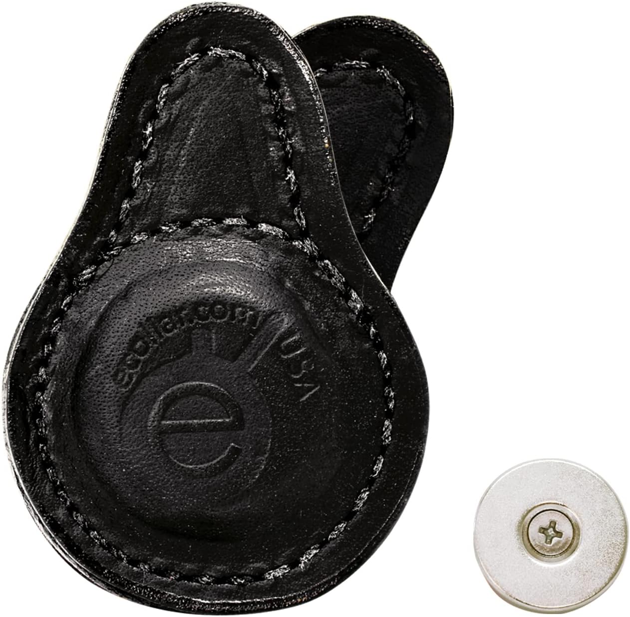 Educator Anywear Clip Holster Securely Holds E-Collar Dog Trainer Transmitter Remote Anywhere on Clothing, Saddle, Purse, Belt or Backpack, Magnetic, Black